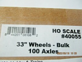 Intermountain #40055 Metal Wheels 33" Code 110 100 Axles Per Pack HO Scale image 2