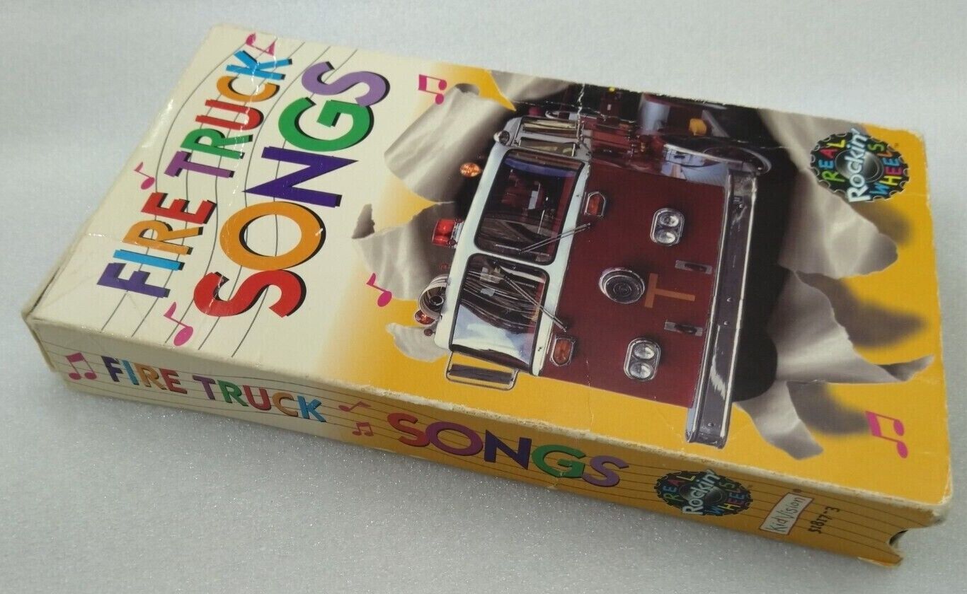 VHS Fire Truck Songs Friendly Fire Truck Real Rockin Wheels (VHS 1995 ...