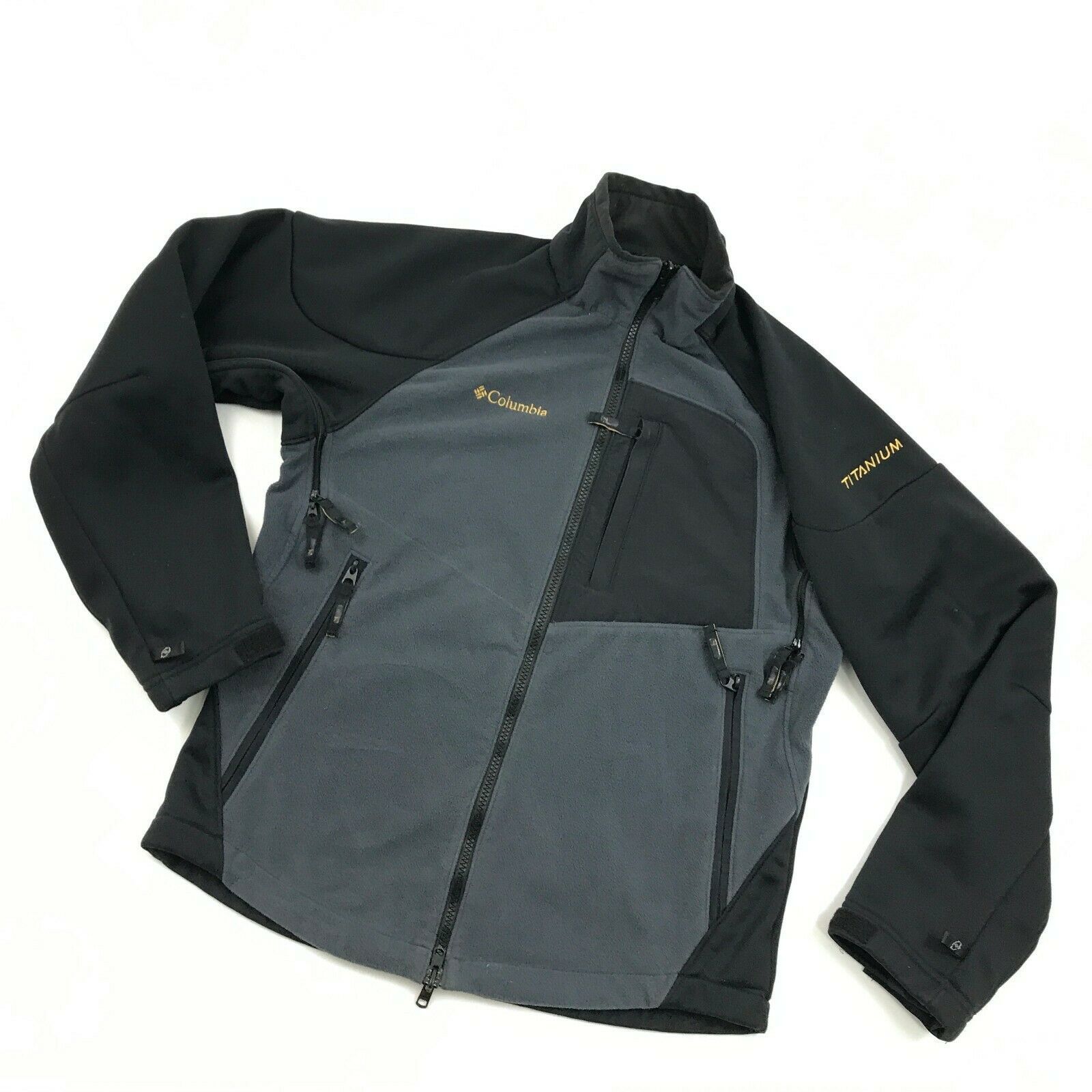 Columbia TITANIUM Fleece Jacket Gray TECH Softshell Size S/M ...