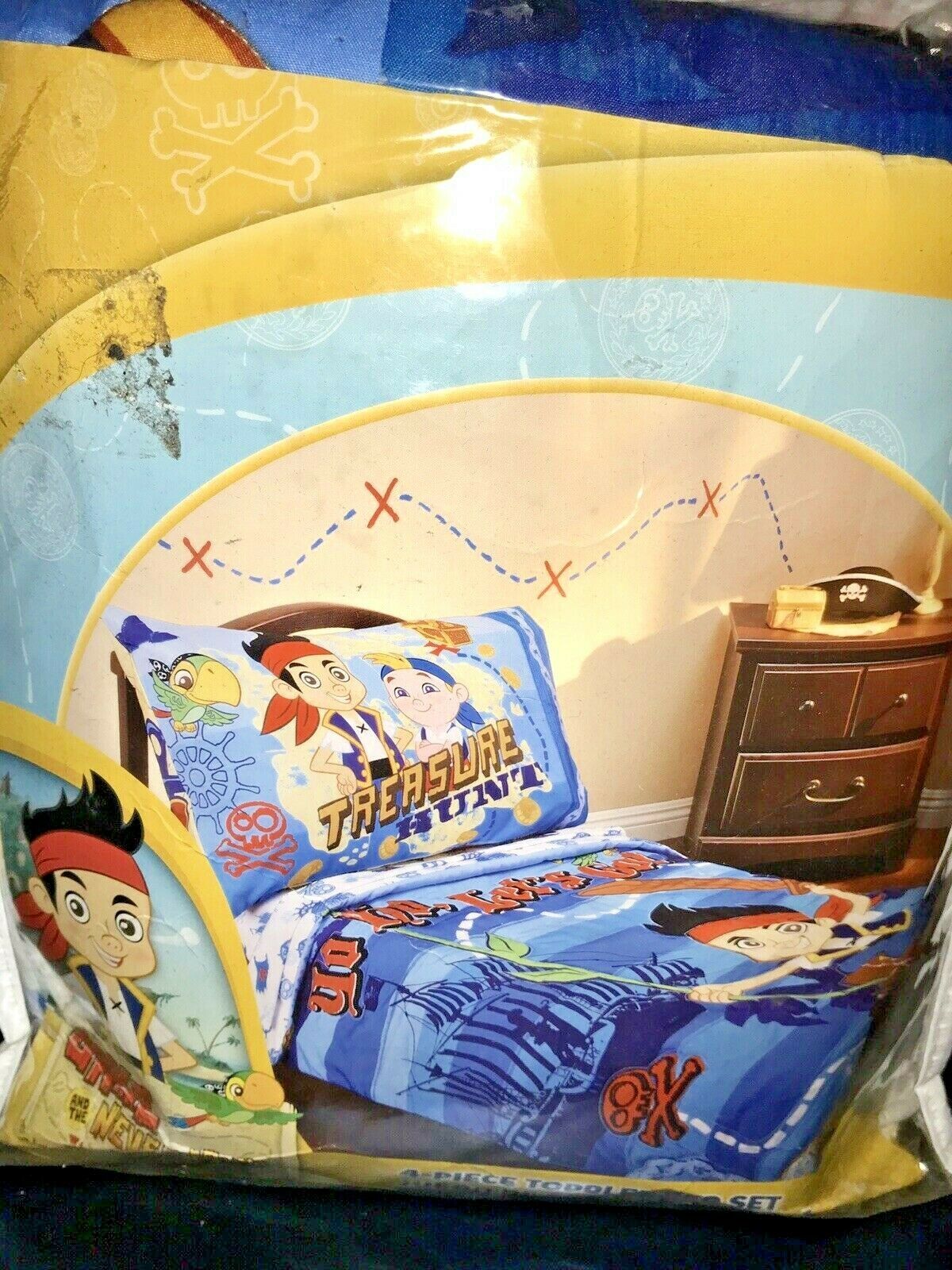 Disney Jake and the Pirates 4 Piece Toddler Bed Set Bedding Sets