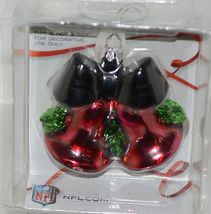 Boelter Topperscot NFL Blown Glass Holiday Glitter Bells Tampa Bay Buccaneers image 4