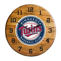 Minnesota Twins Authentic Oak Barrel 21" Clock - $296.01