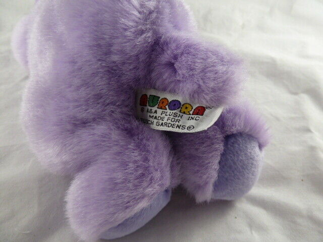 stuffed purple hippopotamus