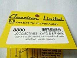 American Limited # 8800 Operating Diaphragms for Kato E & F Units Gray N-Scale image 1