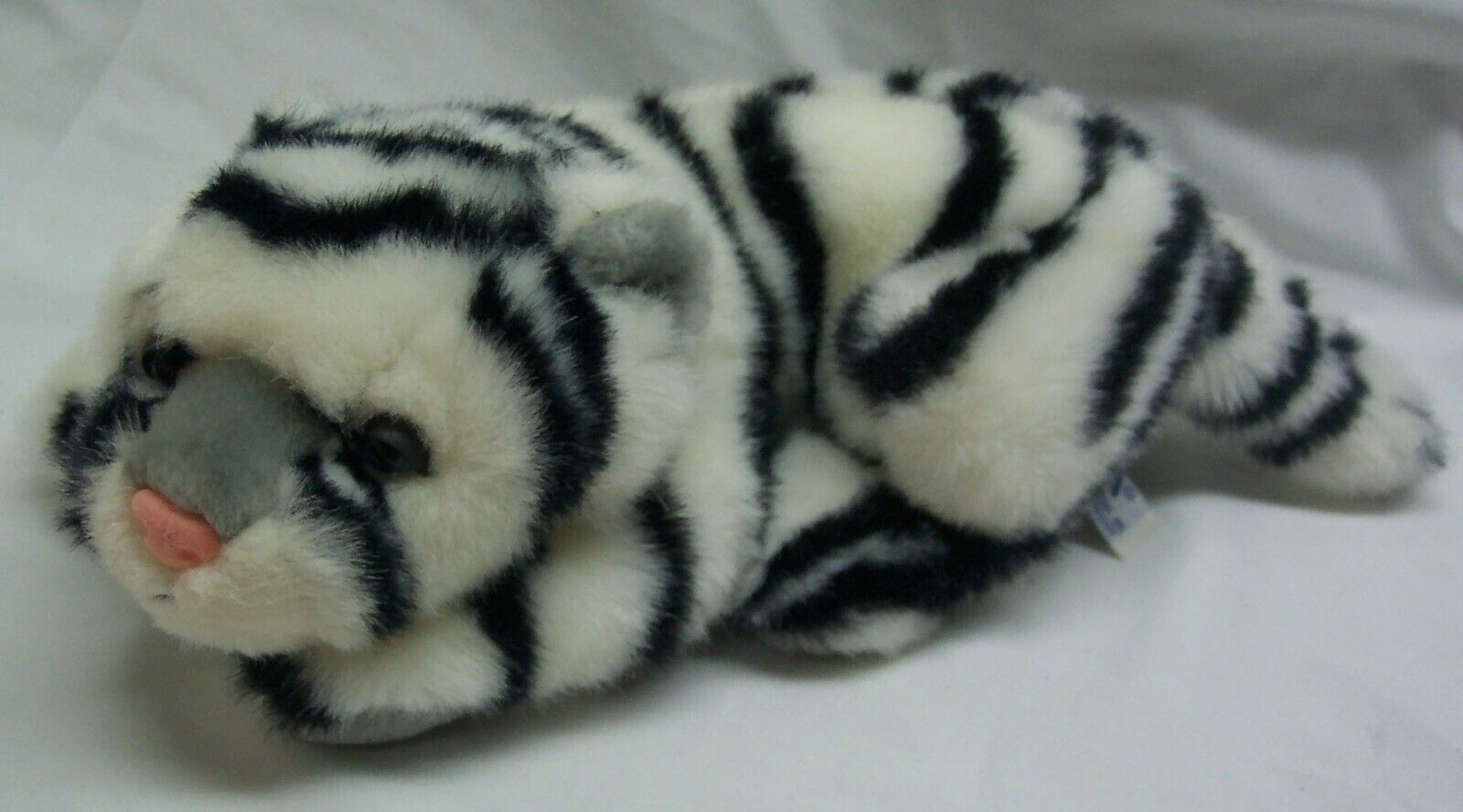 stuffed white tiger toy