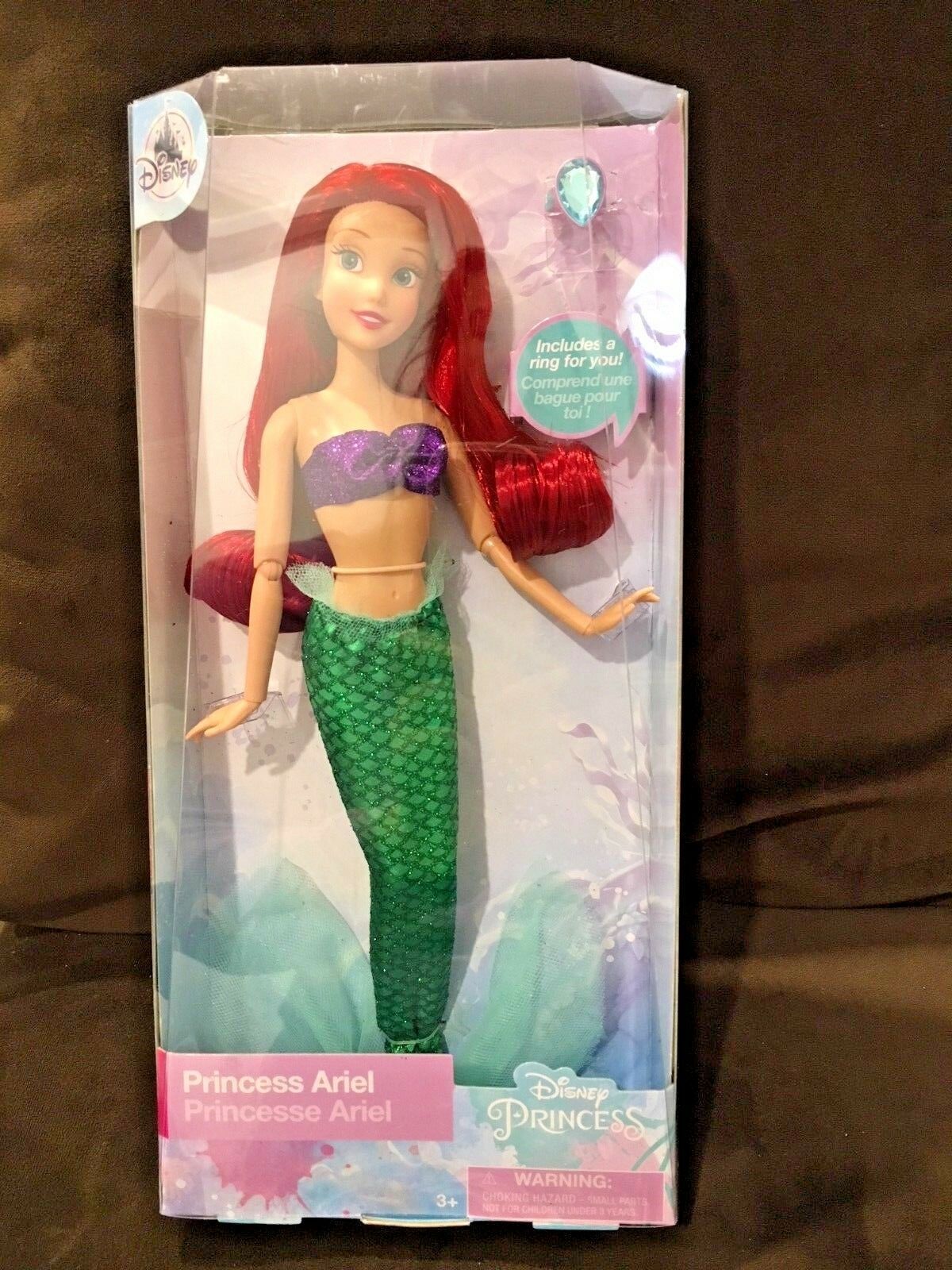 Ariel Classic Doll with Ring - The Little Mermaid - 11 1/2'' Disney ...