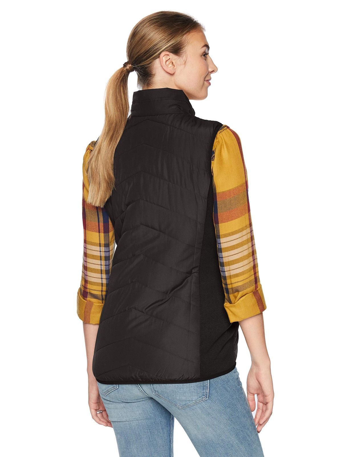 Motherhood Maternity Women's Maternity Thin Puffer Vest Chevron
