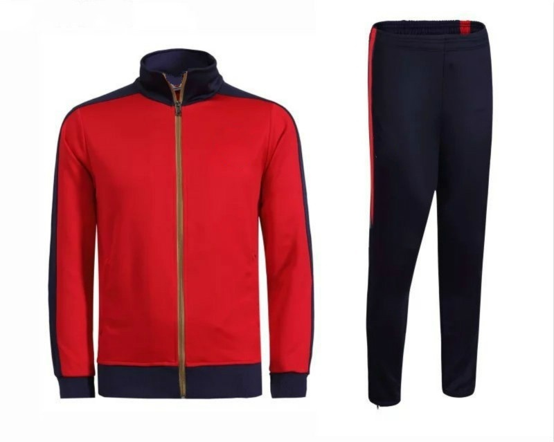 1617Arsenal red coat Men's Spring and Autumn football suits  tracksuits long sle