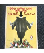 Vintage VOV Pezziol Padova  Liquor Italy Advertisement Poster 24x32 - $135.00