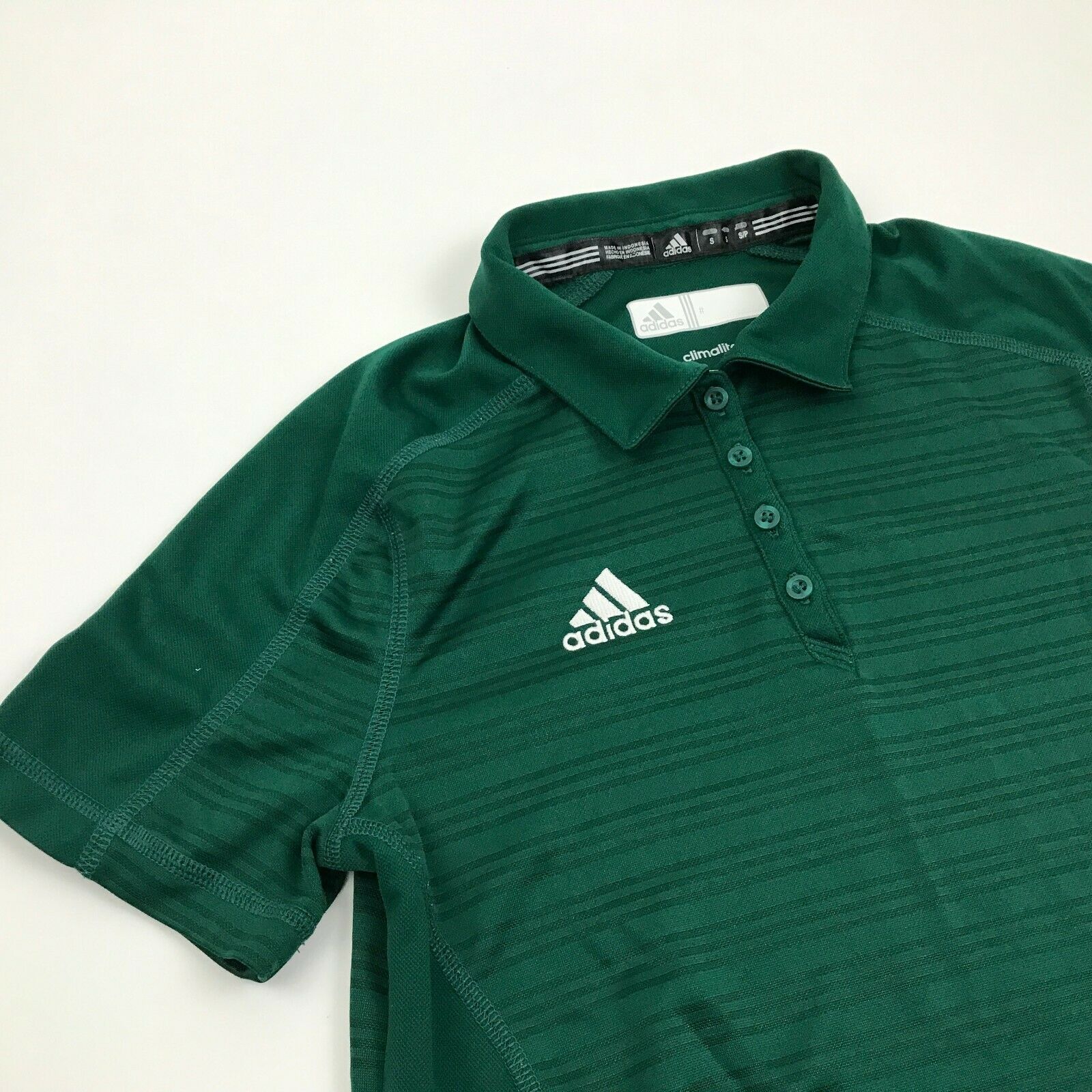Adidas Dry Fit Polo Women's Size S Small Spruce Green Shirt Perforated ...