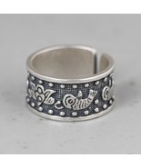 V.YA 925 Sterling Silver Fashion Pisces Lotus Wide Version Open Trendy R... - $25.43