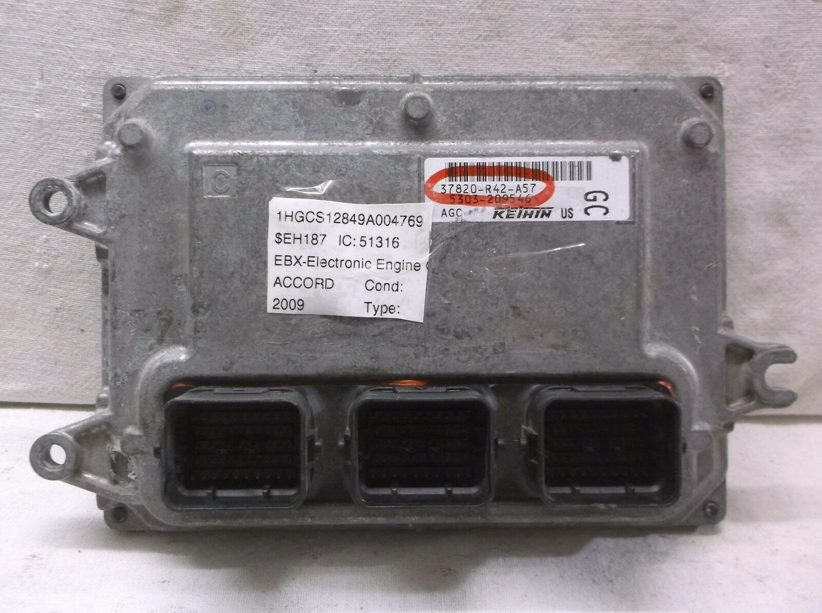 080910 HONDA ACCORD ENGINE CONTROL Engine