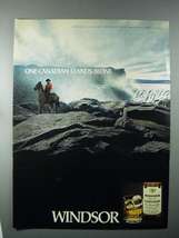 1980 Windsor Canadian Whiskey Ad - Stands Alone - $14.99