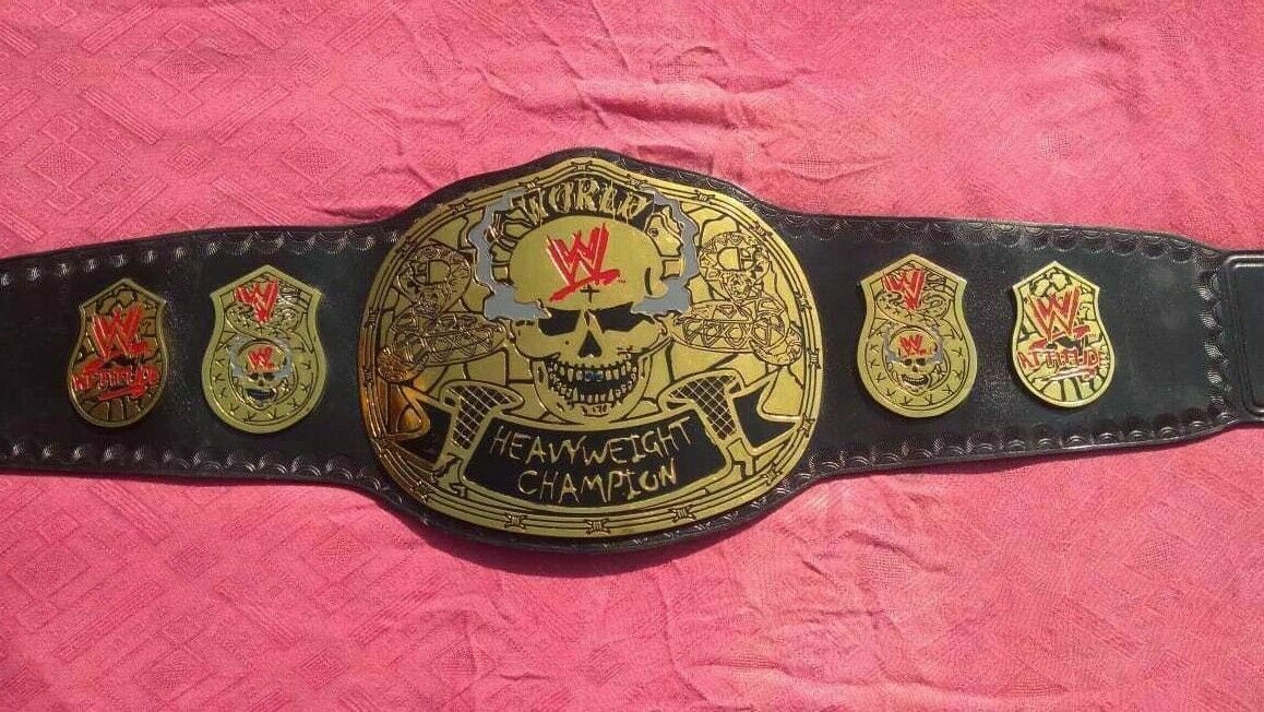 WWF Stone Cold Smoking Skull World Heavyweight Championship Belt (4mm ...