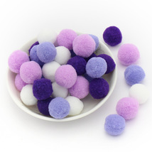 Multi-color Pom Poms for kids craft accessories hair band hand work - $3.50