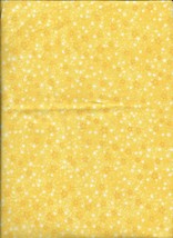 New Yellow Mini Stars 100% cotton flannel fabric by the quarter-yard - $2.48