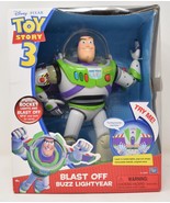 Toy Story 3 Blast Off Buzz Light Year Talking Action Figure Think Way Di... - $99.00