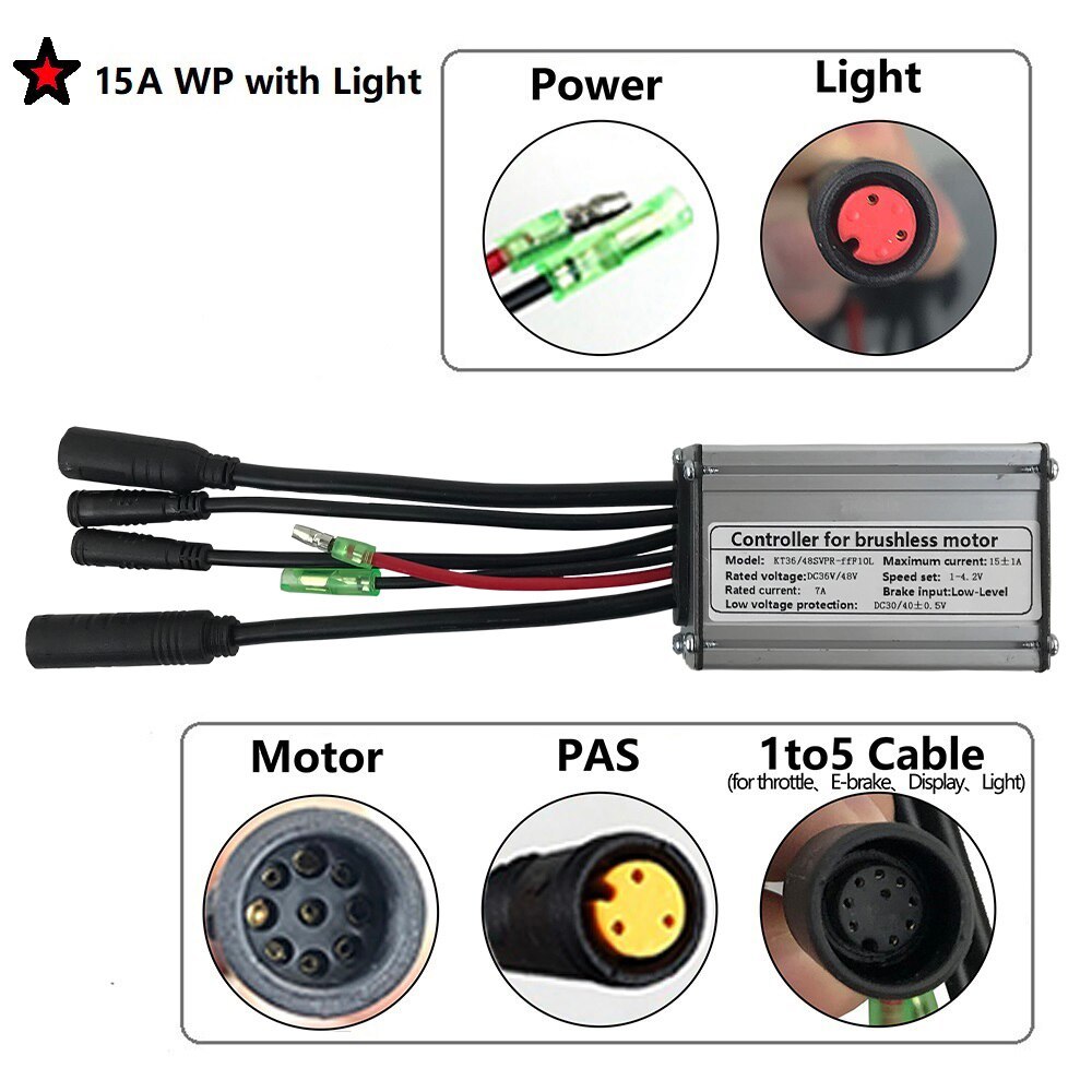 eBike KT Controller KT15A KT17A KT22A KT25A SineWave Controller