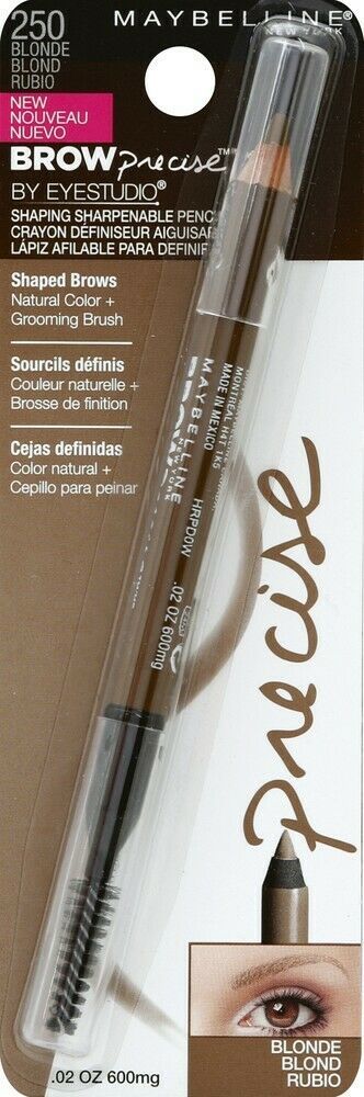 Maybelline Brow Precise 250 Blonde Micro Pencil Crayon With Grooming Brush End - $3.99