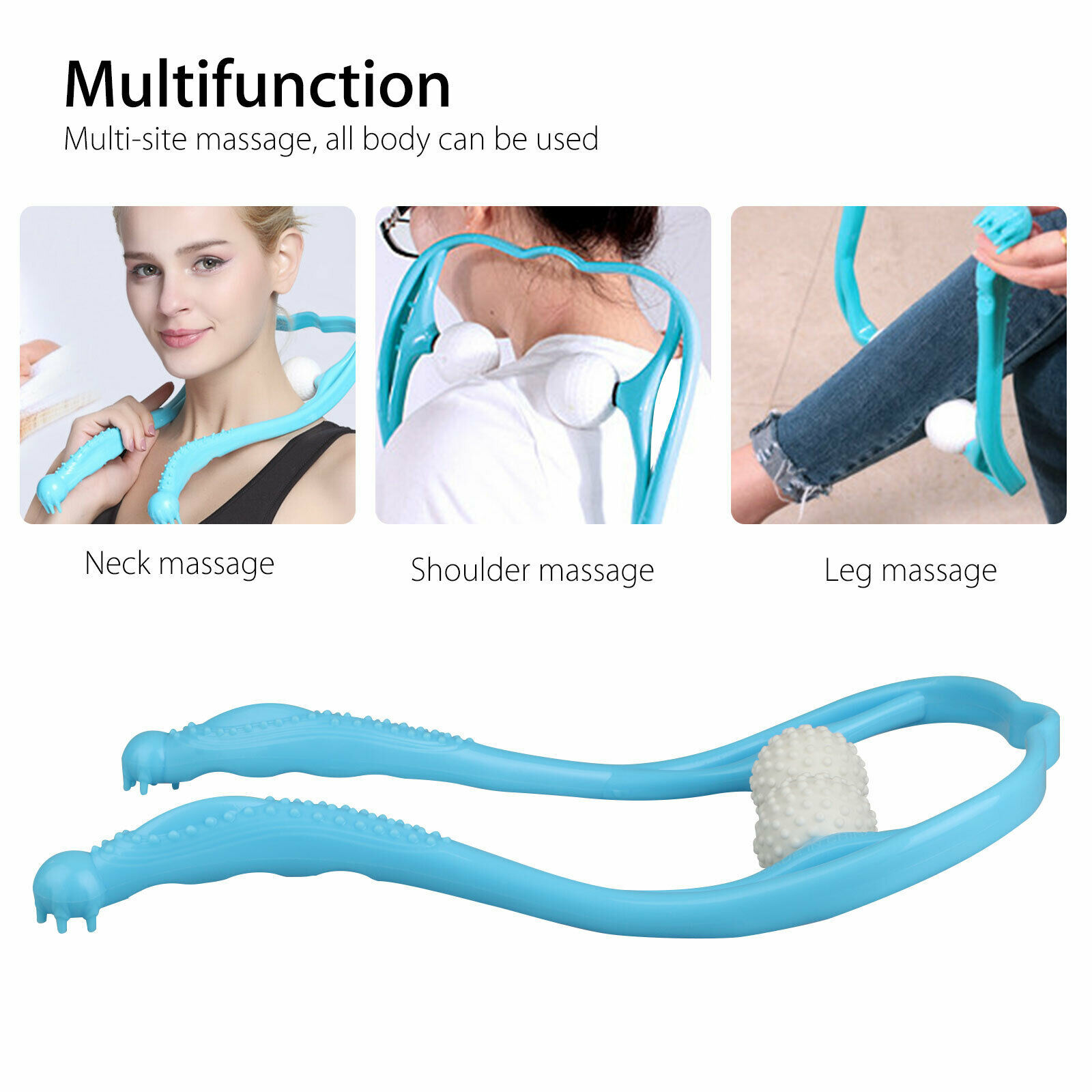 Pressure Point Therapy Massager Stick Trigger Point Neck Waist Leg Massage Rod Massagers 