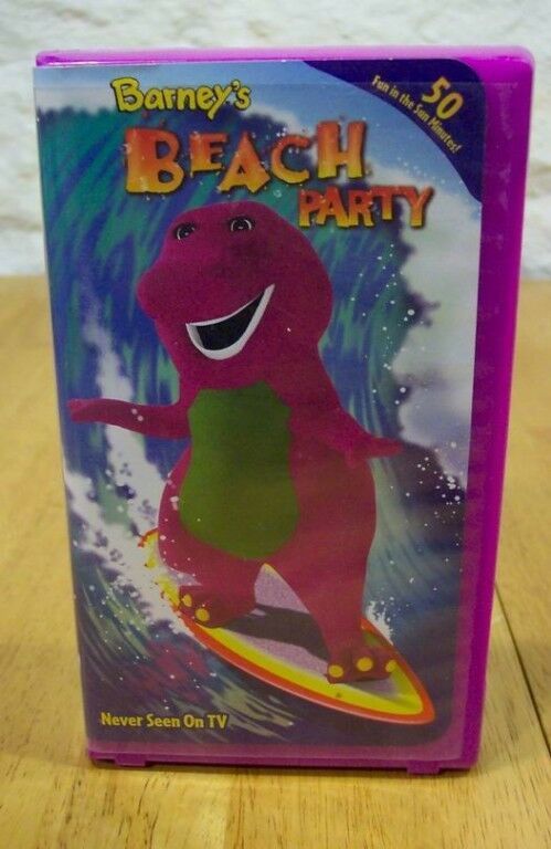 BARNEY Barneys Beach Party VHS VIDEO 2002 - VHS Tapes