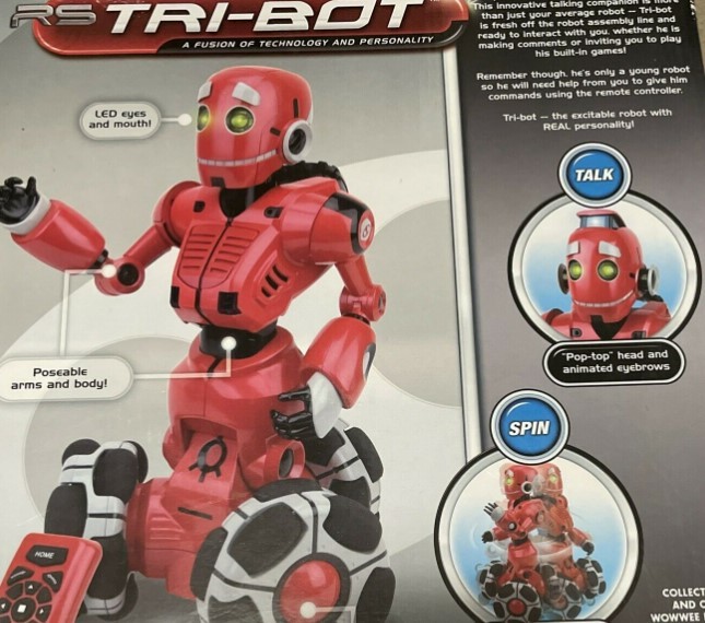 WowWee RARE Boxed Walking Action Robosapien Mini Robot Toy White Bot for sale online 