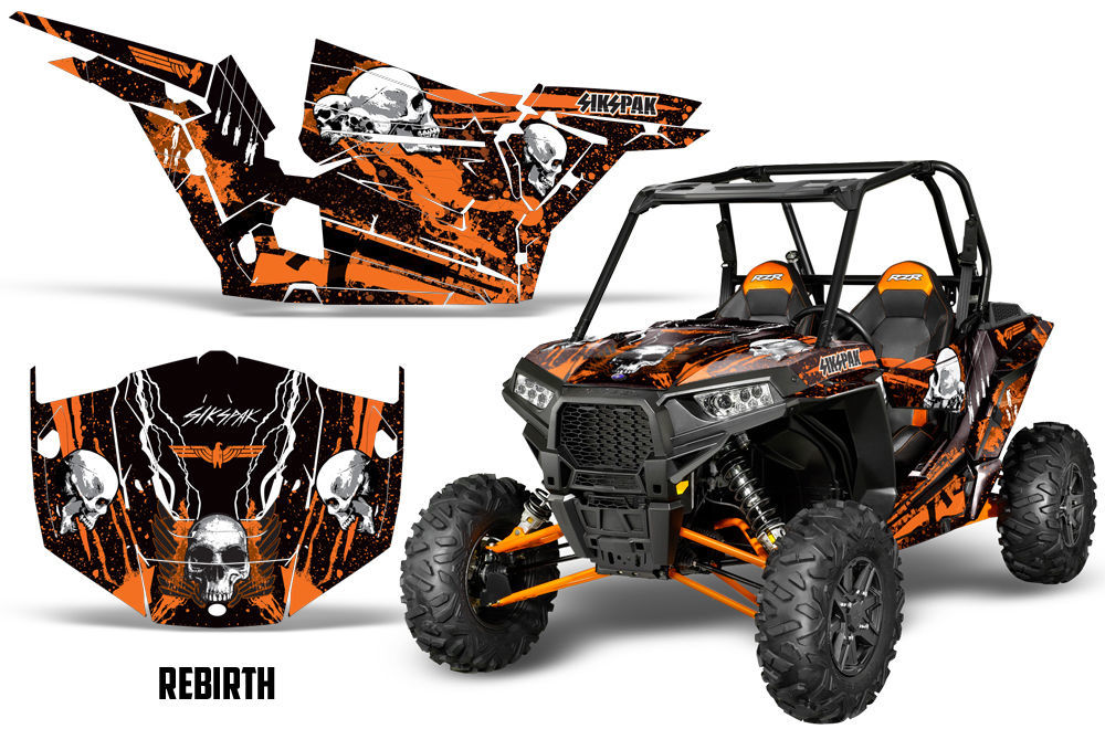 Sikspak Polaris Rzr 1000 / 100xp Gráfico de Kit Pegatina Utv Piezas ...