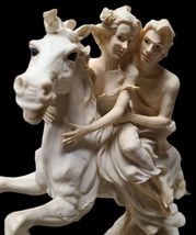 Couple On Horse Statue - 15" Beautiful art Decoration  image 5