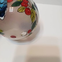 Bill Yee Inside-painted Glass Ornament, Bluejay Birds Rare Handpainted Christmas image 12