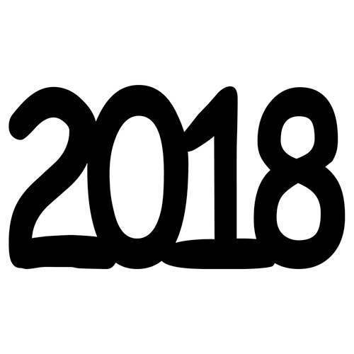 Year 2018 Cut-Out Mylar Shape Graduation 10 pcs Bag Die Cut FREE SHIPPING