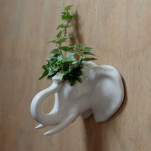 Decorative Ceramic Indoor Wall Planter Plant Pot - Elephant - $14.65