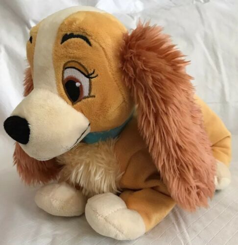 Disney Authentic Lady /& the Tramp BIG Plush Toy Doll 14/" Cute Dog Stuffed Animal