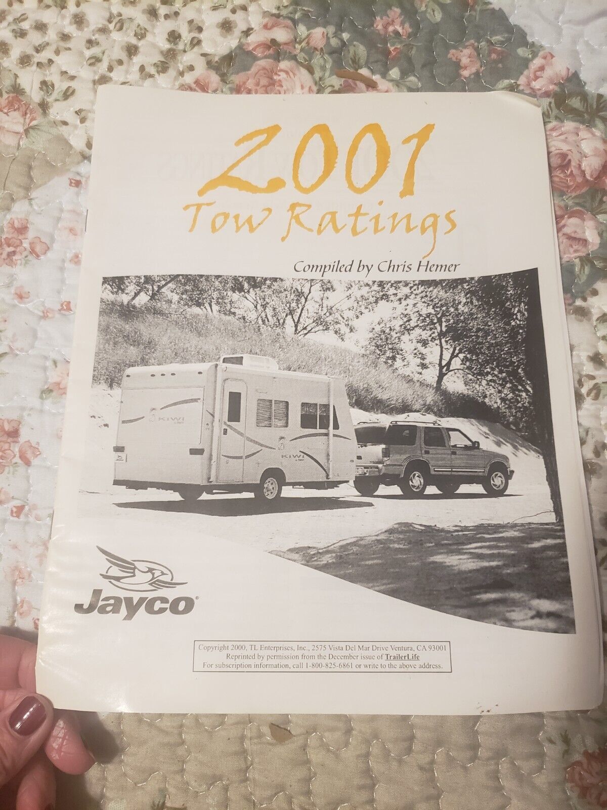 2001 Jayco Camper Tow Ratings and similar items