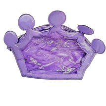 Creative Designs Intl Purple Crown Plastic Clear Front Gift Make Up Bag ... - $12.16