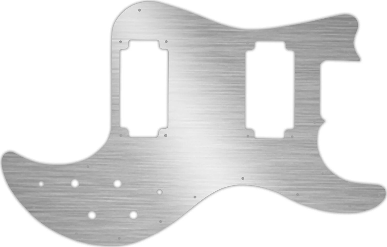 WD Custom Pickguard For Peavey T-40 #13 Simulated Brushed Silver/Black PVC