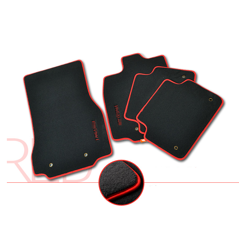 For Audi A5 2 door Car Floor Mat Liner Front Carpet Full 2pcs Mats S line logo Floor Mats