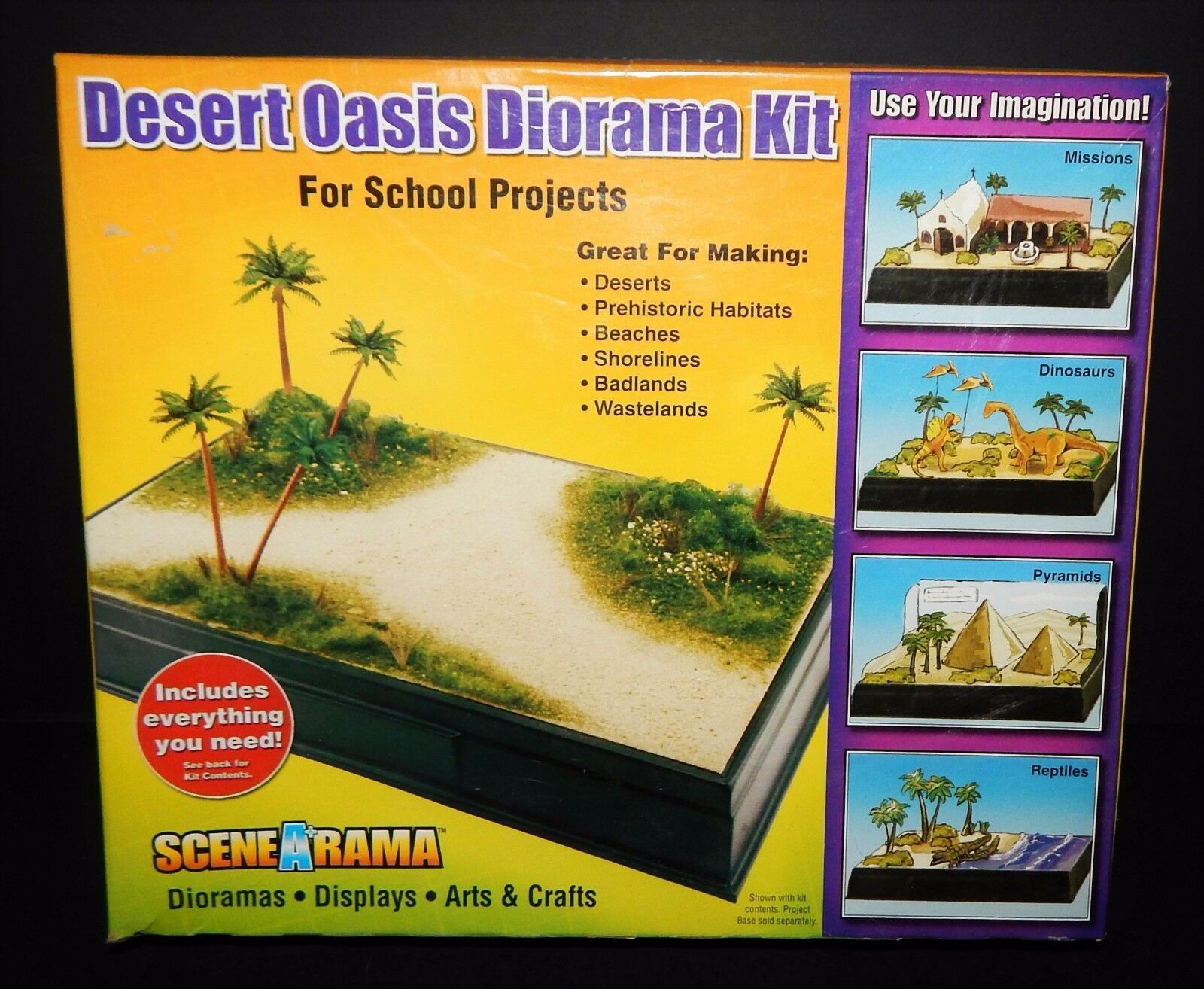 Primary image for Scene-A-Rama Desert Oasis Diorama Kit Beaches Shorelines School Projects Display