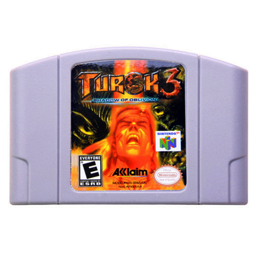 Turok 3 Shadow of Oblivion Game Cartridge For Nintendo 64 N64 USA Version