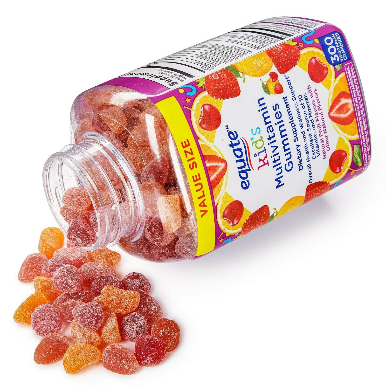 Equate Kid's Multivitamin Vegetarian Gummies Value Size, 300 count