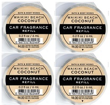 Bath &amp; Body Works Waikiki Beach Coconut Scentportable Car Fragrance Refi... - $18.45