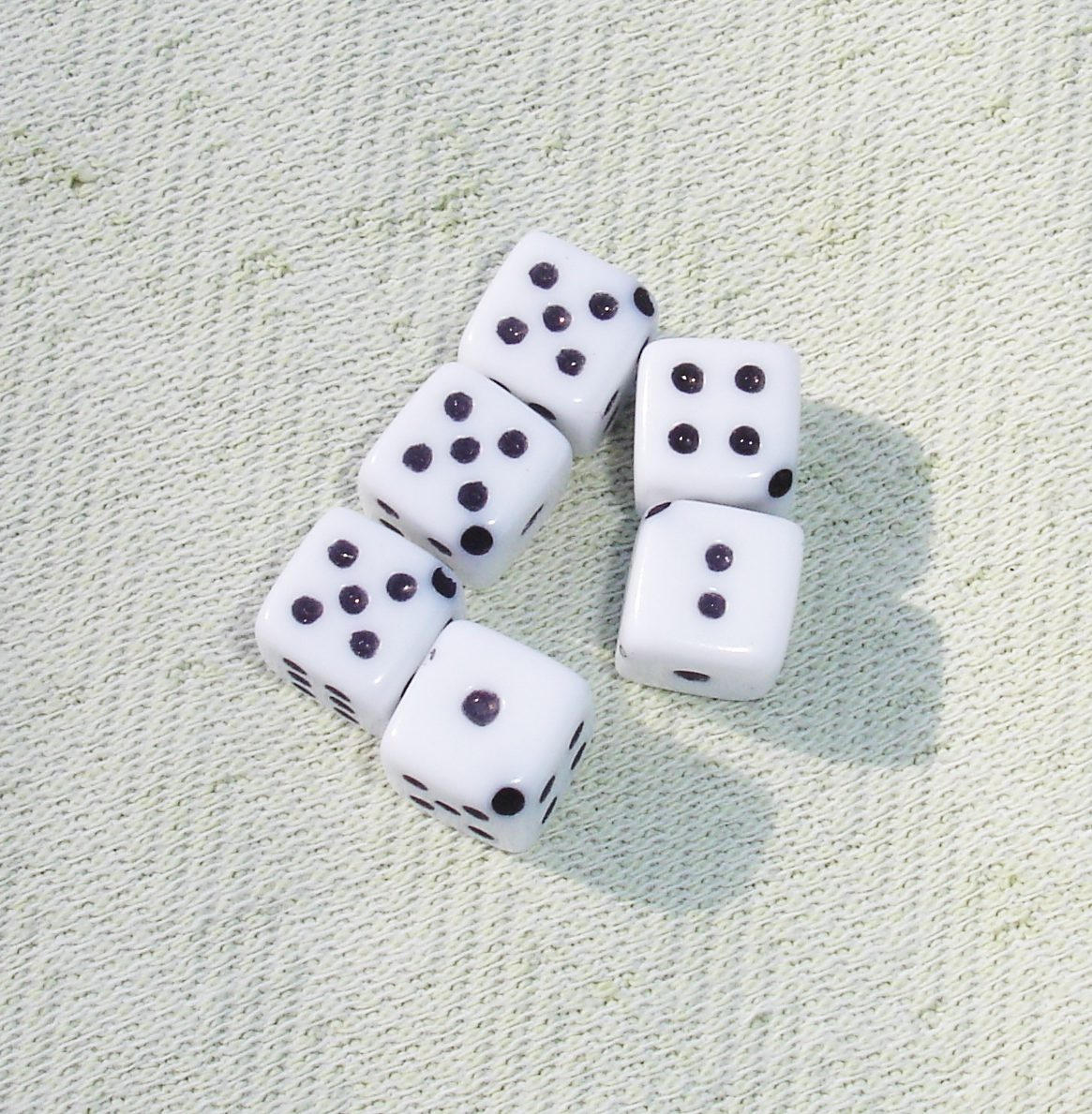 Miniature Dice Beads 25 pcs Jewelry Making or Mixed Media Supplies Beads