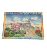VTG Washington US Capitol Picture Puzzle Flat Frame Tray Inlay 1980 Souv... - $17.82