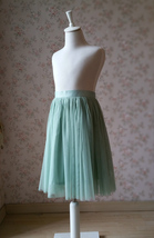 Sage Green Flower Girl Tutu Skirt Toddler Tutu Flower Girl Tulle Skirt(Age 1-14) image 2