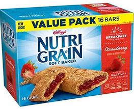 Kellogg's Nutri Grain Soft Baked Rise & Thrive 16 Breakfast Bars Strawberry Valu - $25.73