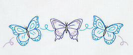 Jack Dempsey Needle Art Brilliant Butterflies Perle Edge Pillowcases - $16.16