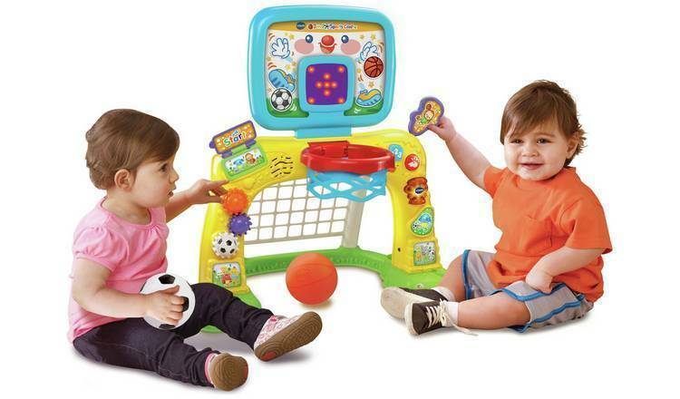 VTech 2 in 1 Sports Centre A Football Net And Basketball Hoop For A Fun ...