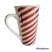 Red & White “Peppermint Striped” Starbucks Mug Cup 2018 Candy Cane No Lid 14oz - $9.99