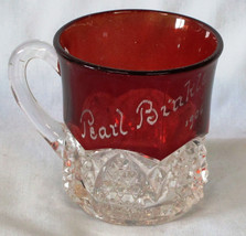 Small EAPG Souvenir Mug Pearl Binkley 1906 - $19.69