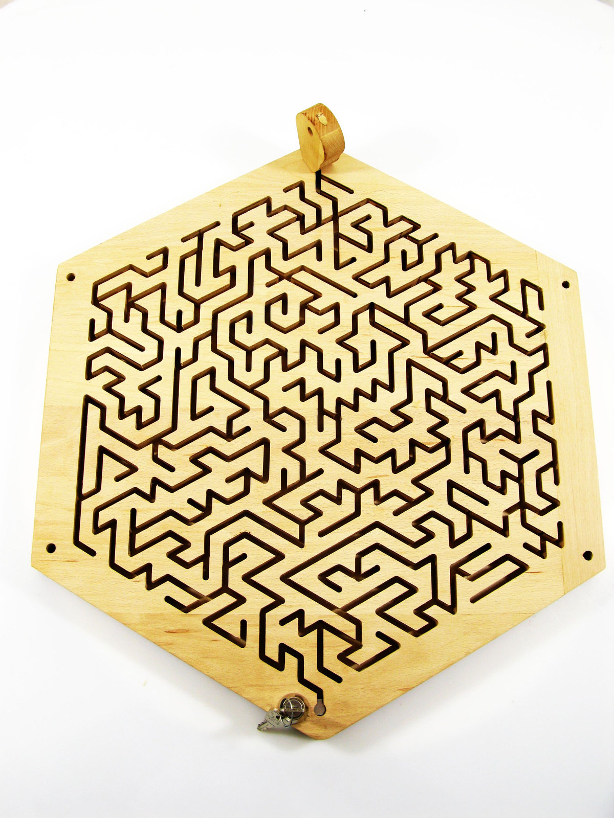 Key Maze for Escape Rooms Maze Wooden Maze Wood Labyrinth Wood Maze Wooden Brain Teasers