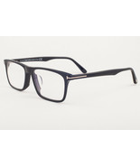 Tom Ford 5681 001 Shiny Black / Blue Block Eyeglasses TF5681 001 56mm - $185.22